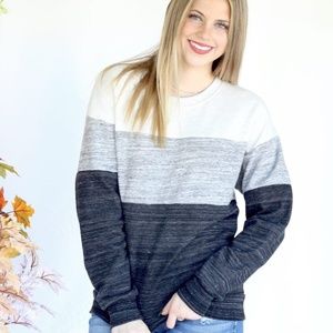 Women's comfy cotton colorblock sweatshirt